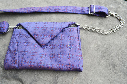 Tietui purplehaze belt bag made from vintage tie substantielles minimum  4