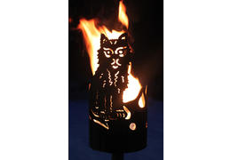 Katze mit flammen