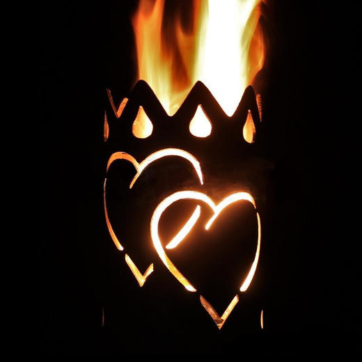 Herz mit flammen