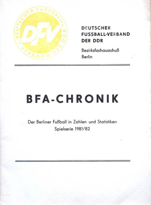 Bfa chronik berliner fussball 1982