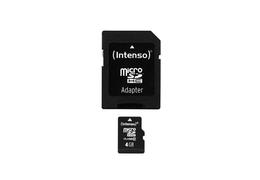 Microsdhc 4gb intenso adapter cl10 blister