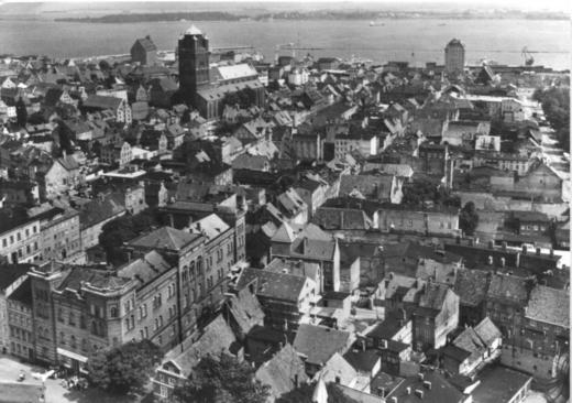 Stralsund blick auf die stadt