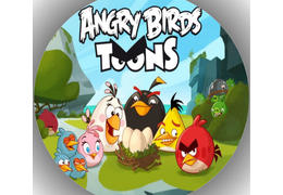 Fondant Tortenaufleger Tortenbild Angry Birds N3