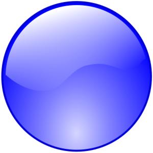 Button blau transparent