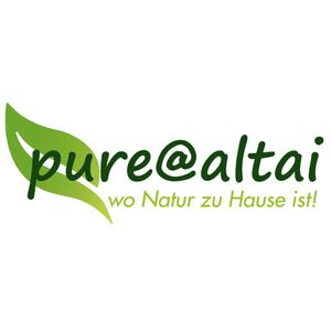 Logo pure altai green claim neu
