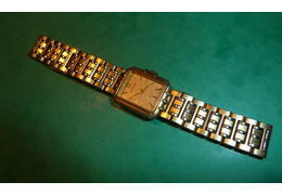 736  da armbanduhr pratina quartz vergoldet 