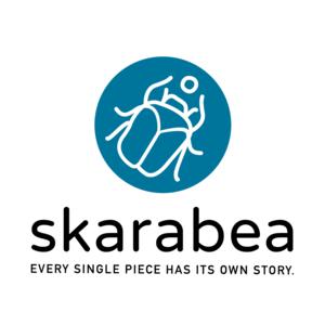 Skarabea logo mit claim