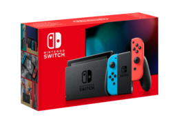 Nintendo switch neon rot neon blau 2019 front