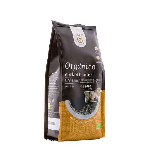 Bio cafe organico fair trade kaffee entkoffeiniert 1gepa