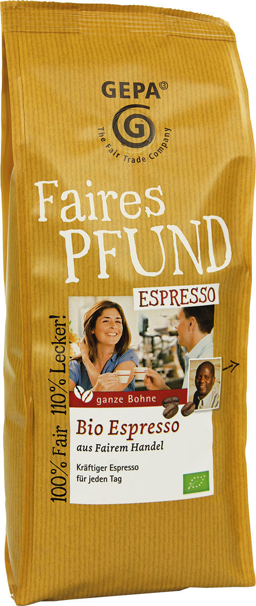 Kaffee espresso fair trade gepa 001539