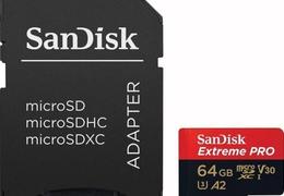 Ansicht sandisk microsd extreme pro 64gb adapter