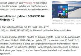 Aktuelles windows10 update 03 2023